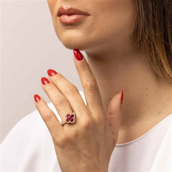 Anello Ultima Edizione Donna tiffany in Argento AAO2735 ROSSO - AAO2735 ROSSO